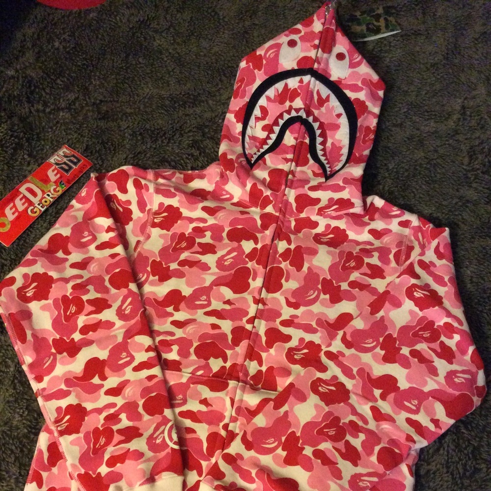 Bape Pink ABC Camo Shark